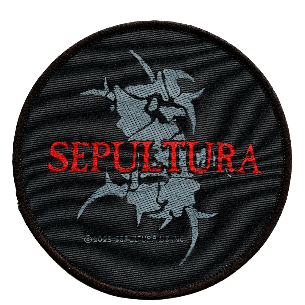 Sepultura Round Logo Patch Tribal S Heavy Metal Band Woven Sew On