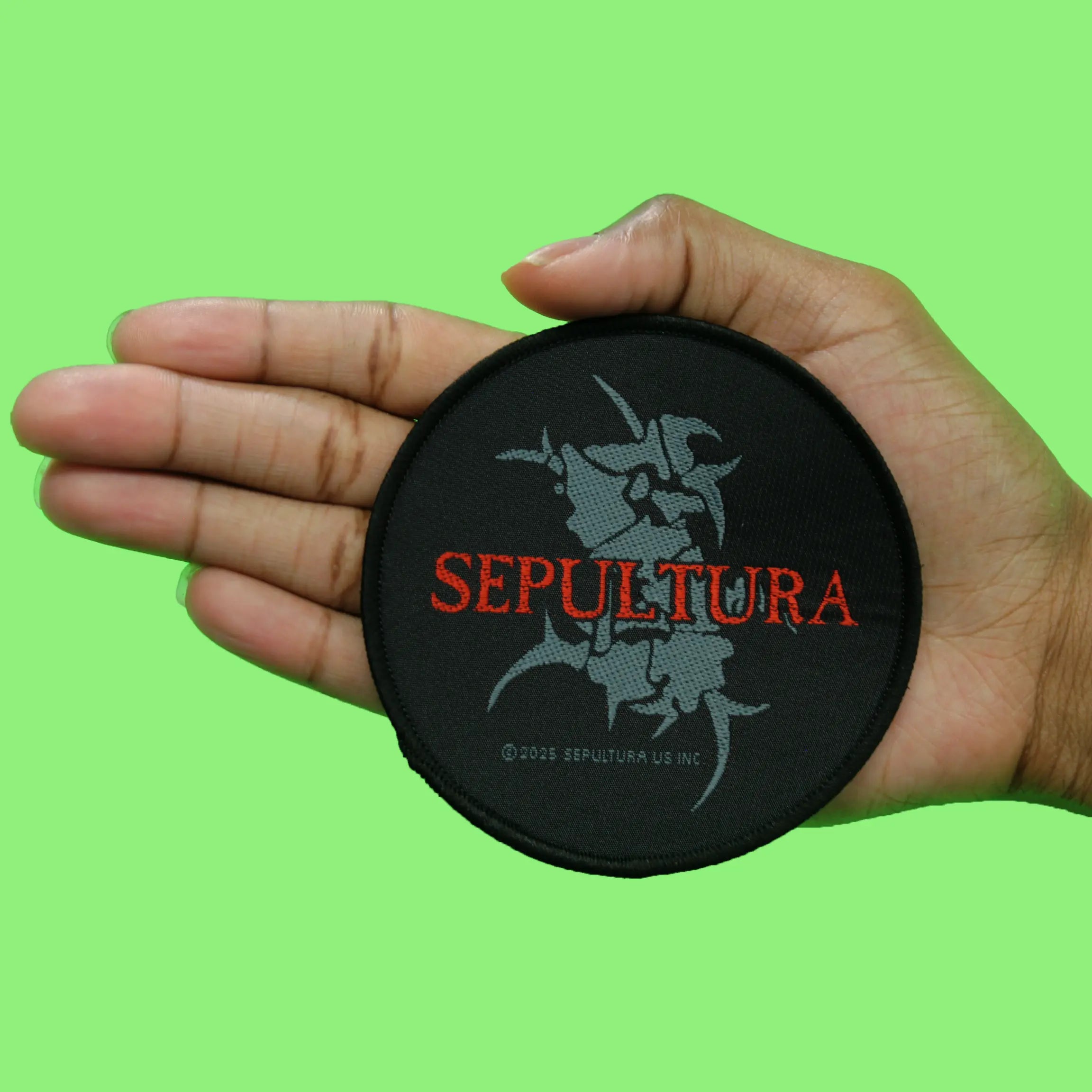 Sepultura Round Logo Patch Tribal S Heavy Metal Band Woven Sew On