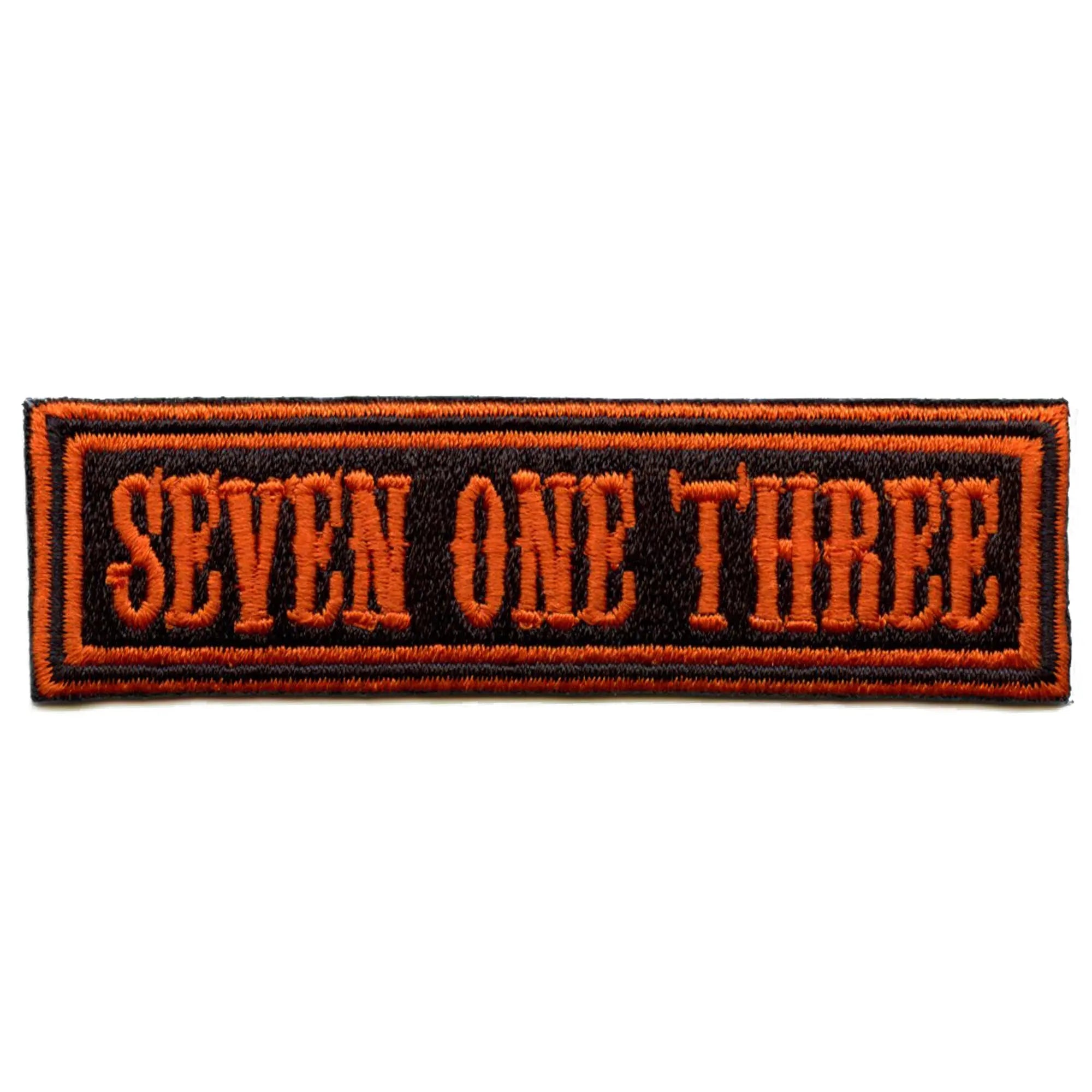 Seven One Three Biker Ribbon Patch Houston Motorcycle Rider Iron On ...