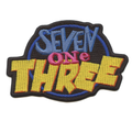 Seven One Three Cartoon Patch Houston Script Embroidered Iron on