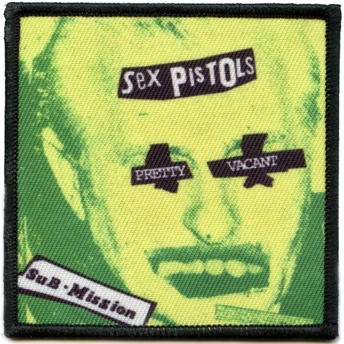 Sex Pistols Rock Patch Pretty Vacant Submission Sublimated Embroidered Iron On
