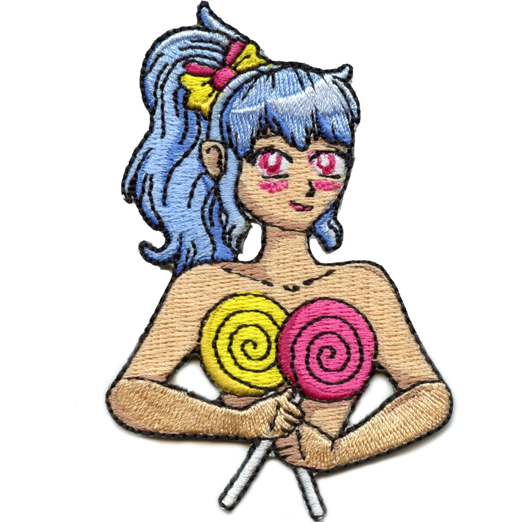 Sexy Candy Girl Patch Sweet Cute Animation Embroidered Iron-On