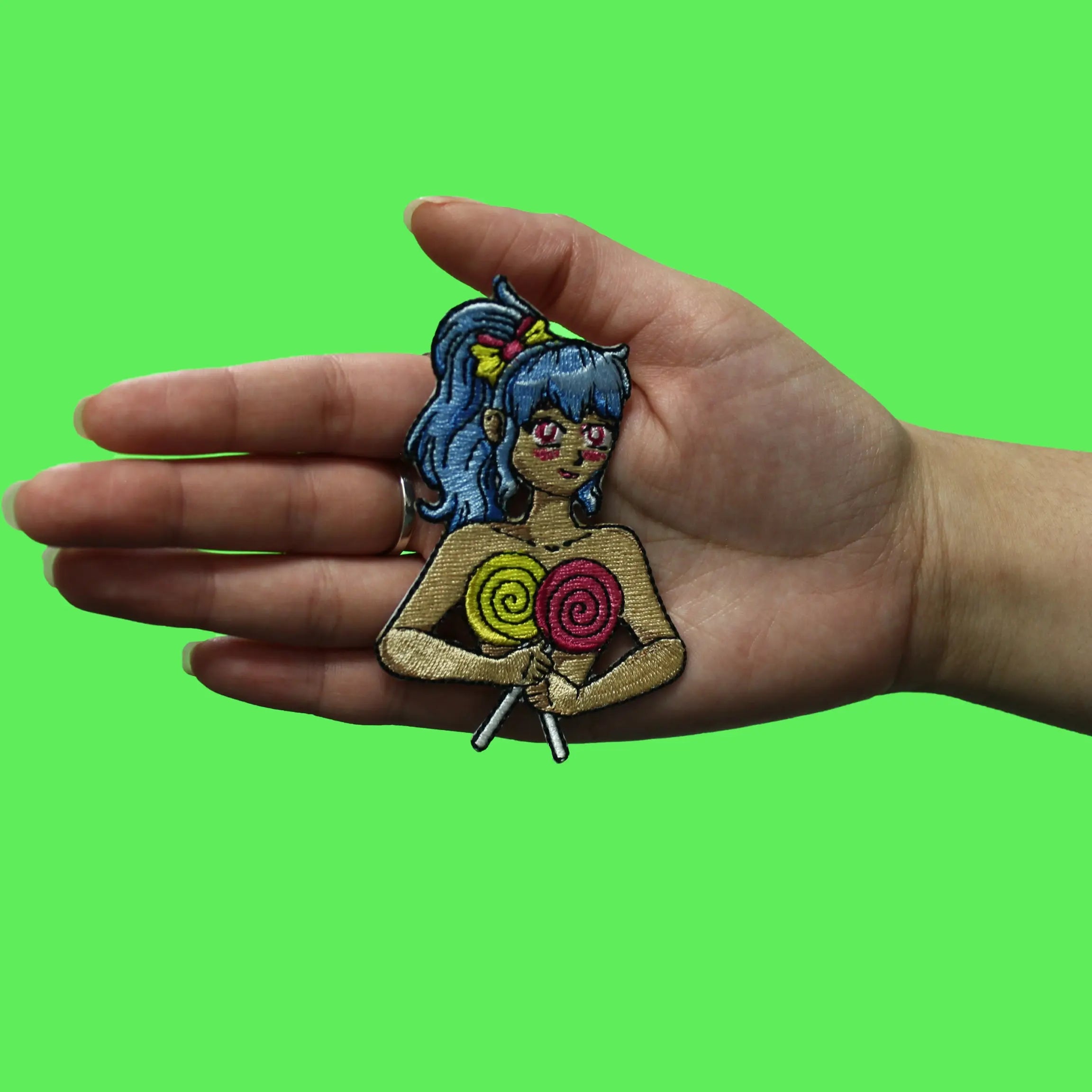 Sexy Candy Girl Patch Sweet Cute Animation Embroidered Iron-On