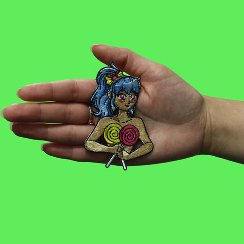 Sexy Candy Girl Patch Sweet Cute Animation Embroidered Iron-On