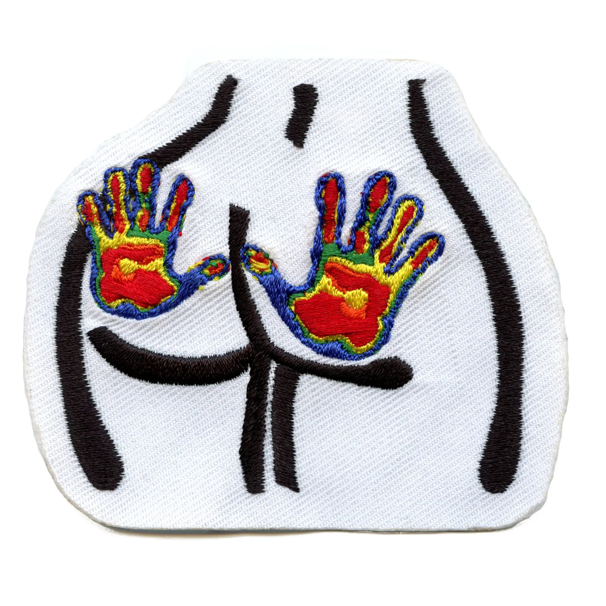 Sexy Thermal Butt Patch Hand Print Body Embroidered Iron On – Patch ...