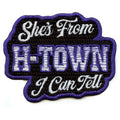 She's From H-Town Patch Houston Western Culture Embroidered Iron-On