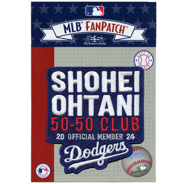 Shohei Ohtani 50-50 Club Patch Los Angeles Dodgers Official Member 2024 Embroidered Iron on