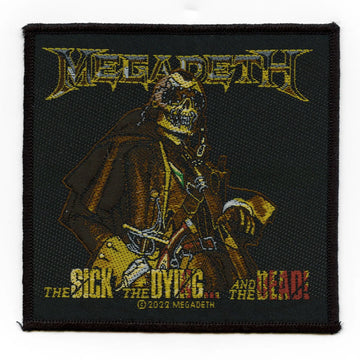 Megadeth Studio Album Cover Patch Sick Dying Dead Woven Iron On