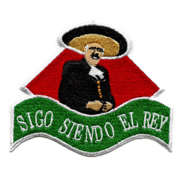 Sigo Siendo El Rey Chente Patch Famous Mexican Singer Hispanic Embroidered Iron On