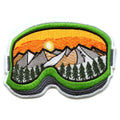 Ski Goggles Snow Patch Winter Mountains Souvenir Embroidered Iron On