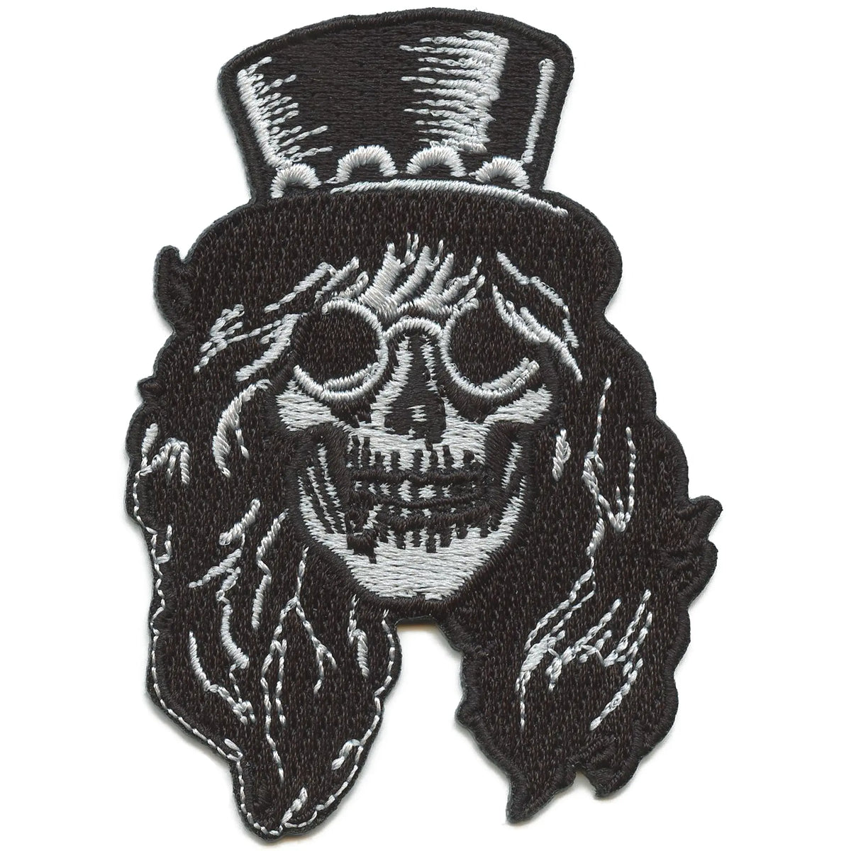 Guns N Roses Slash Patch Saul Hudson Skull Top Hat Embroidered Iron On ...