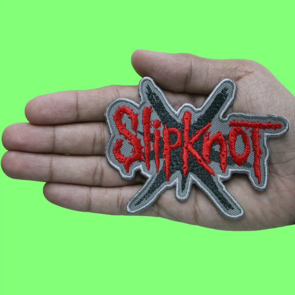 Pin's Badge Officiel Slipknot - Étoile à 9 Branches - Argenté Vieilli, Environ 35x25 Mm