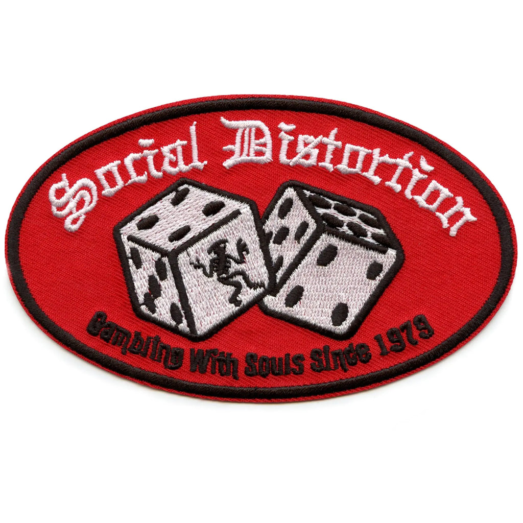 Social Distortion Dice Logo Patch Punk Rock Music Embroidered Iron On