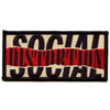 Social Distortion Ripped Logo Patch Punk Rock Music Embroidered Iron On