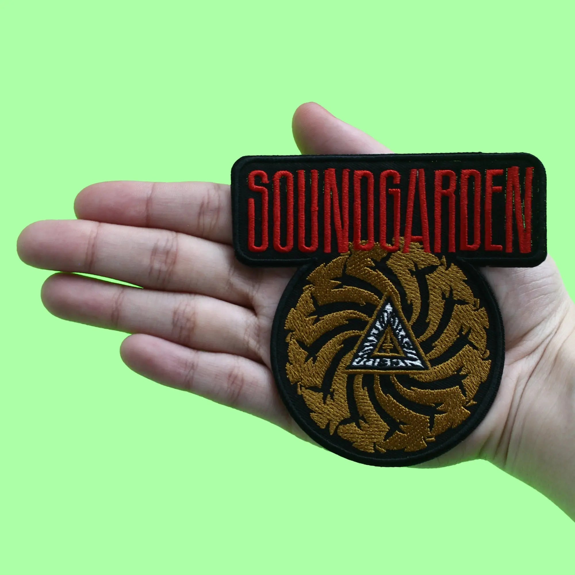 Soundgarden Bad Motor Finger Patch Rock Album Cover Embroidered Iron On