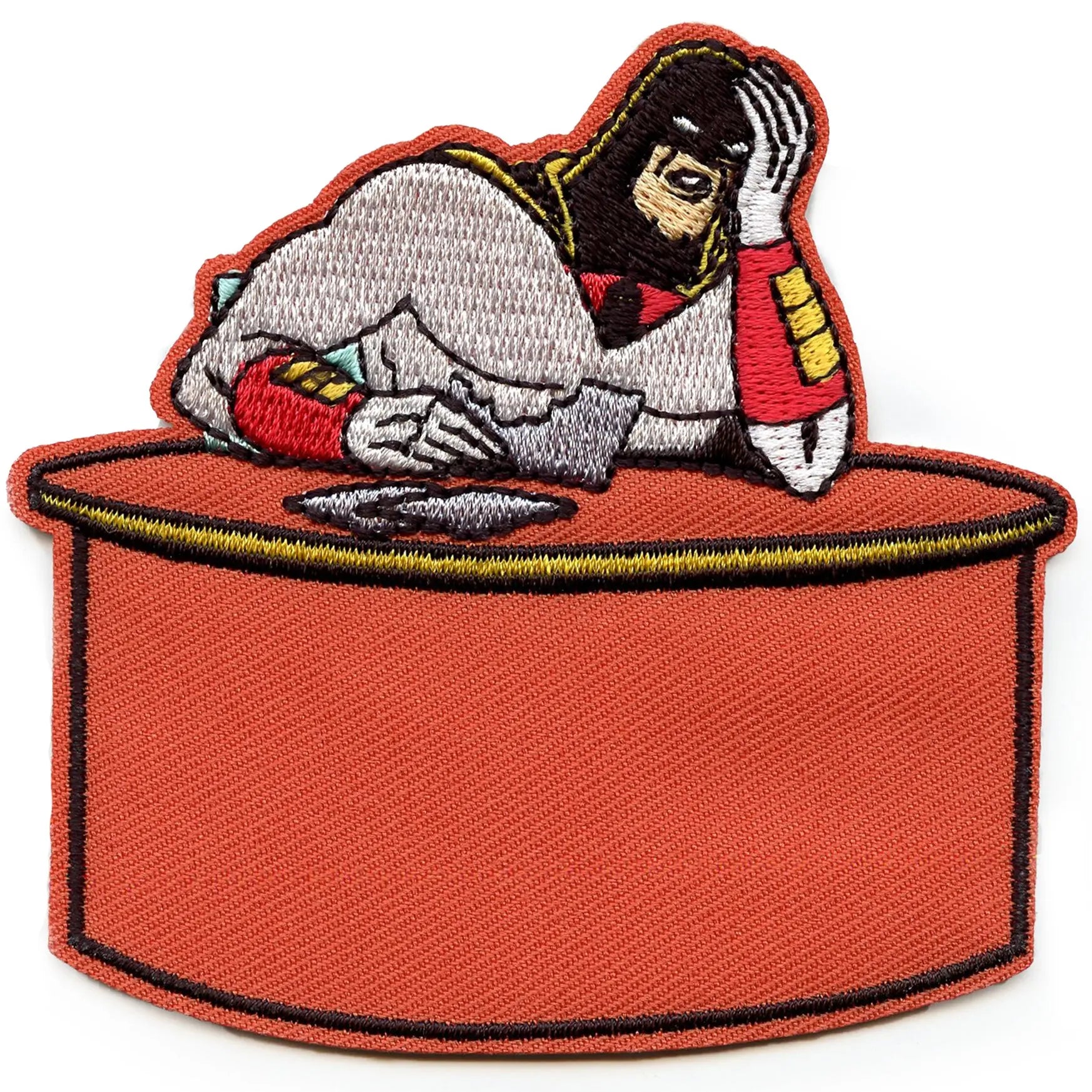 Space Ghost Coast to Coast Sigh Pose Patch Cartoon Network Animation Embroidered Iron-On