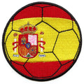 Spain Soccer Ball Patch Travel Soccer Pride Embroidered Iron On