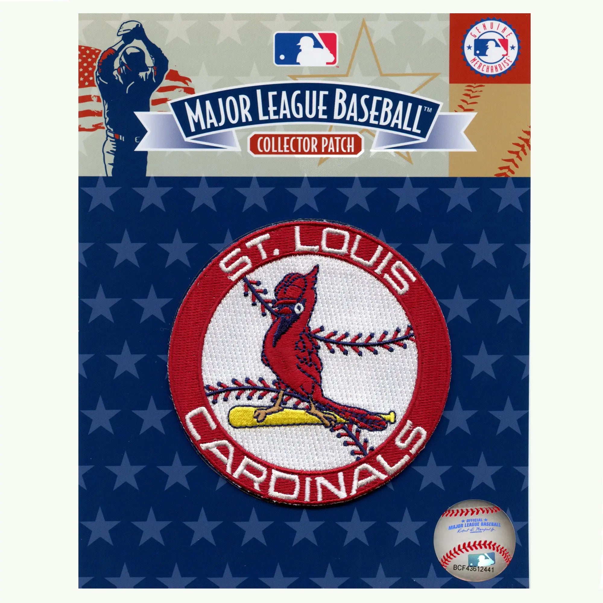Vintage St. Louis Cardinals Iron-On Embroidered Logo Patch – 3.5 Inches, Unbranded
