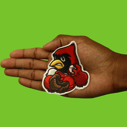 St. Louis Missouri Mascot PhotoPatch Baseball Red Bird Parody Embroidery Iron On