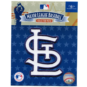 St. Louis Cardinals STL White Letter Logo Script Patch Embroidered Iron On