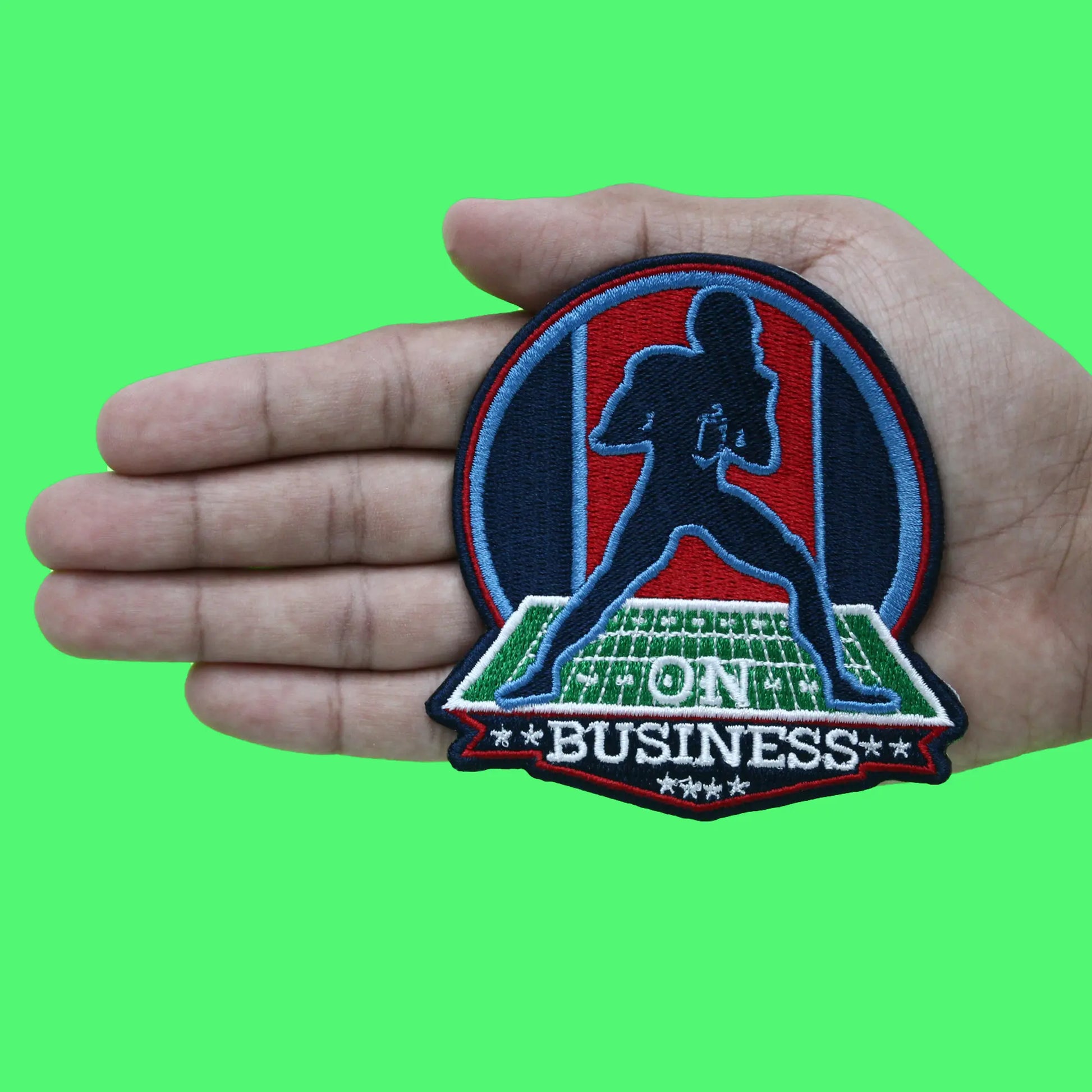 Stand On Business Patch Houston Football Team Embroidered Iron On