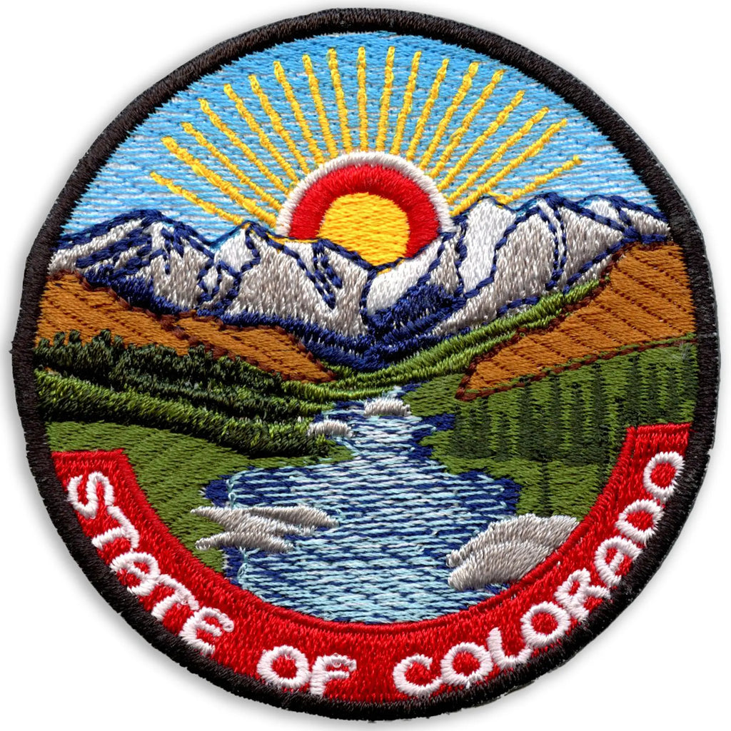 State Of Colorado Patch Outdoor Travel Souvenir Embroidered Iron On
