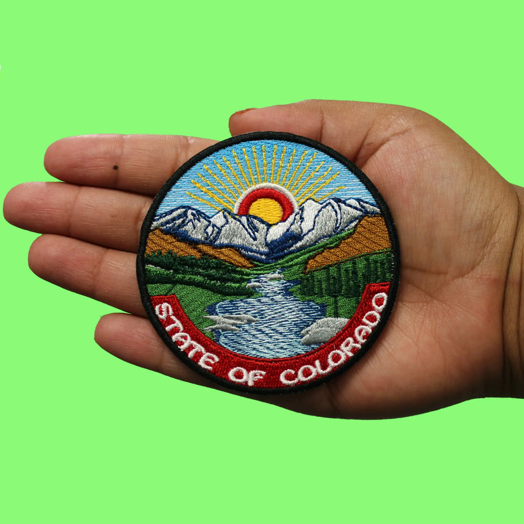 State Of Colorado Patch Outdoor Travel Souvenir Embroidered Iron On