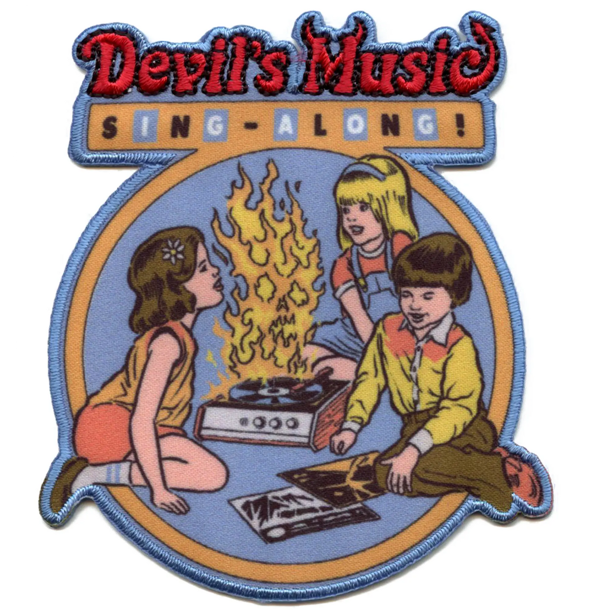 Steven Rhodes Music Patch Devil's Sing Along Sublimated Embroidery Iro ...