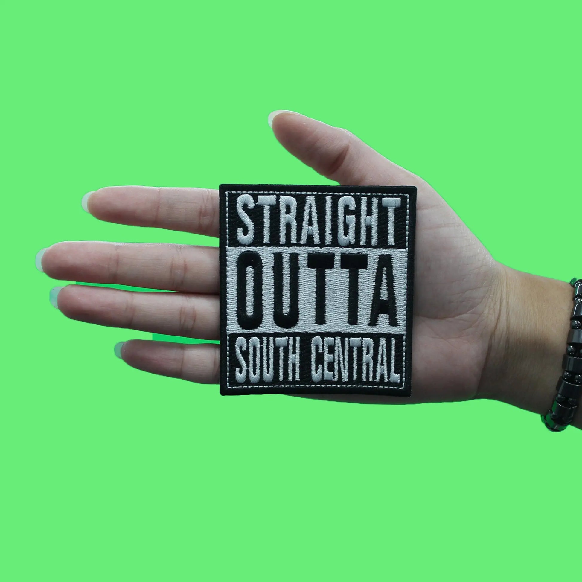 Straight Outta South Central Patch Los Angeles Travel Embroidered Iron On