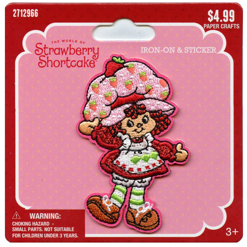 Strawberry Shortcake Character Patch Cutesy Vintage Applique Embroidery Iron On