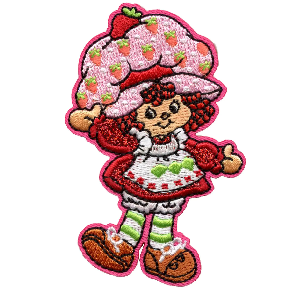 Strawberry Shortcake Character Patch Cutesy Vintage Applique Embroidery Iron On
