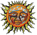Sublime XL Sun Face Patch California Rock Band Sublimated Iron On