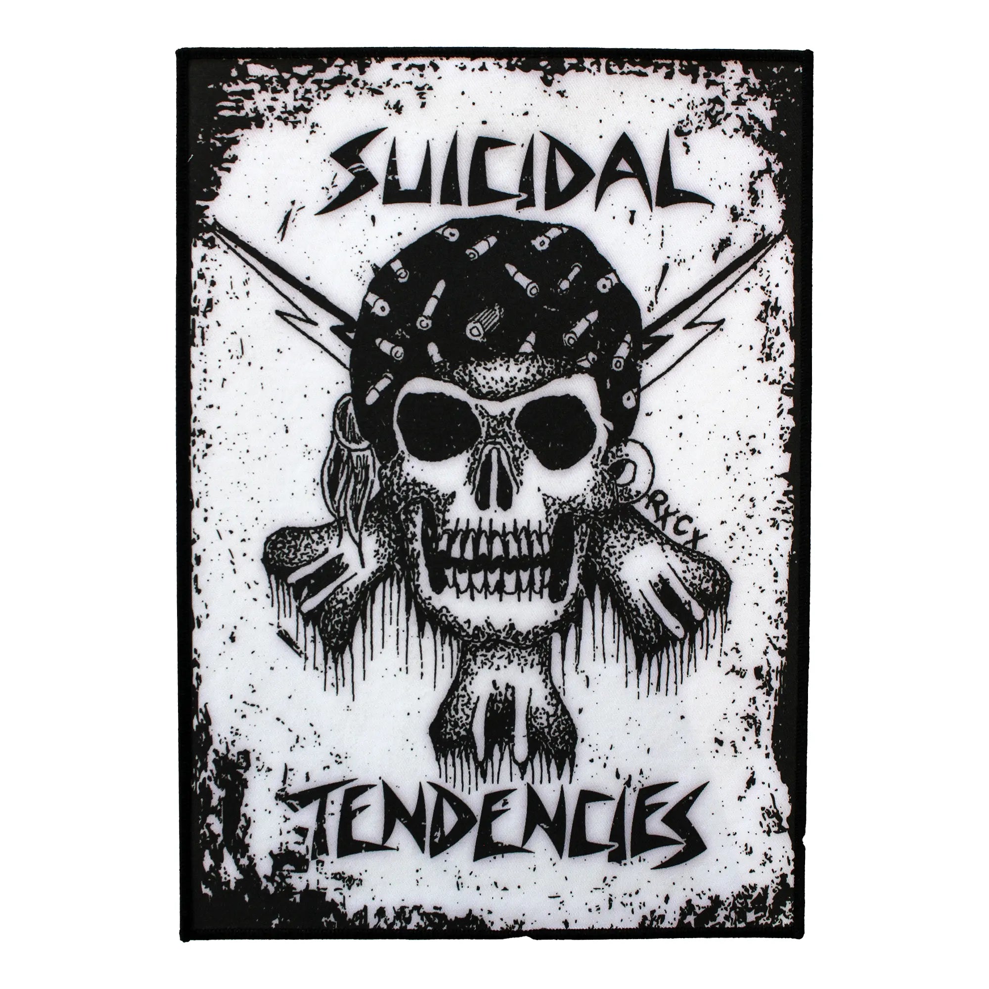 Suicidal Tendencies Skull XL Patch Ric Clayton Punk Rock Sublimation Iron On