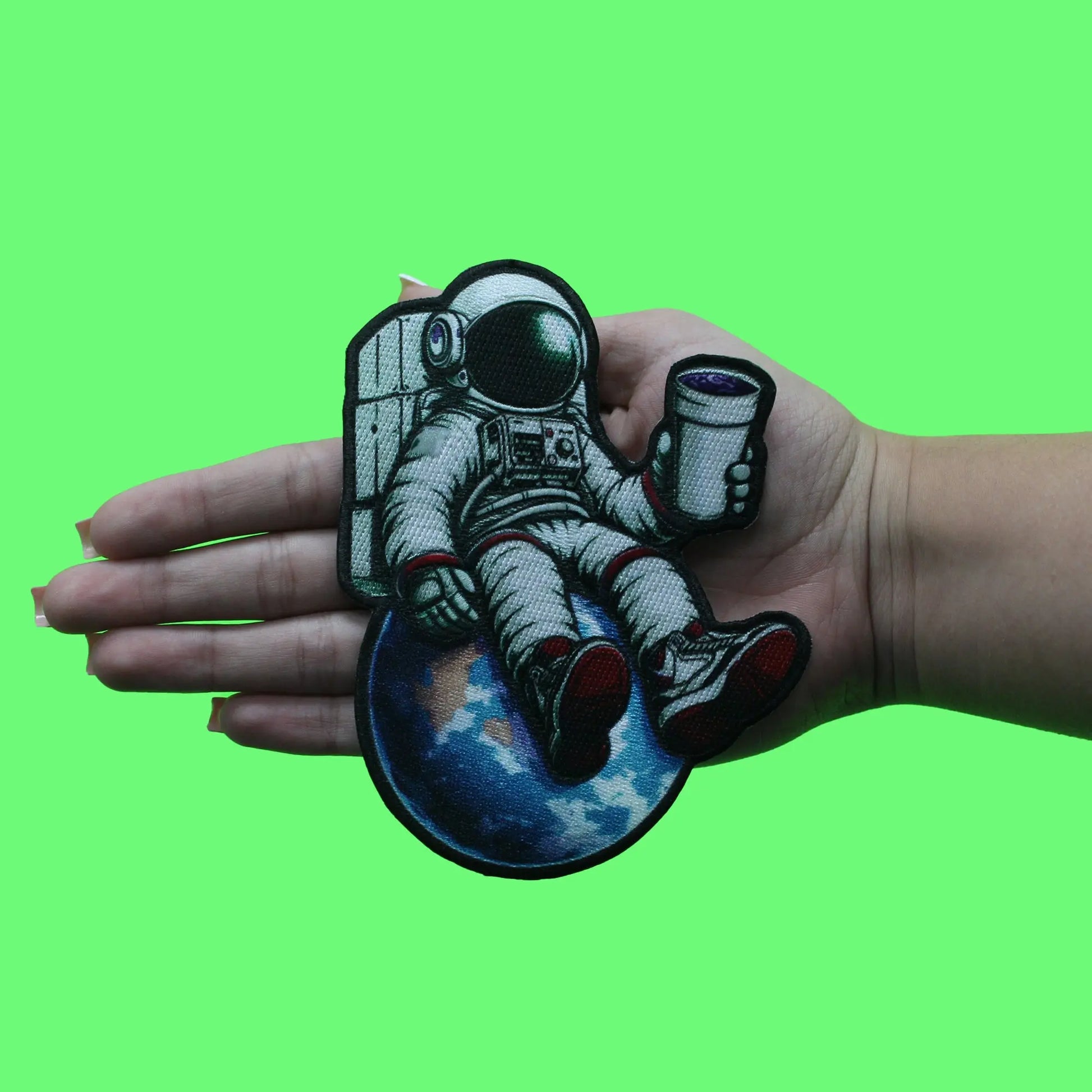 Syrup Astronaut On Top of the World Patch Houston Drank Sublimated Embroidered Iron On