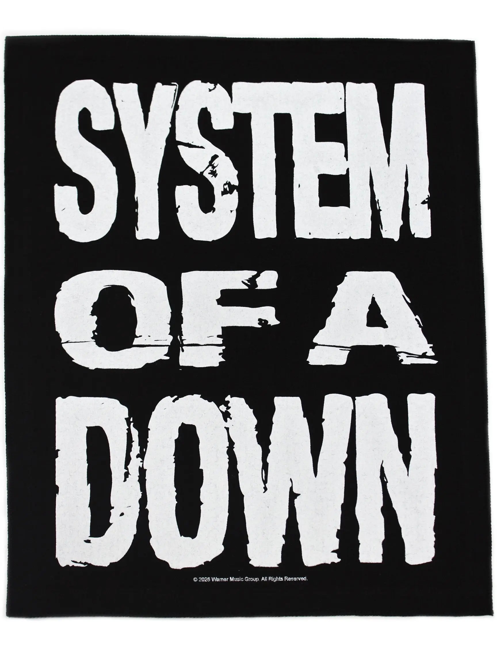 System Of A Down Patch Metal Band Album XL DTG Printed Sew On