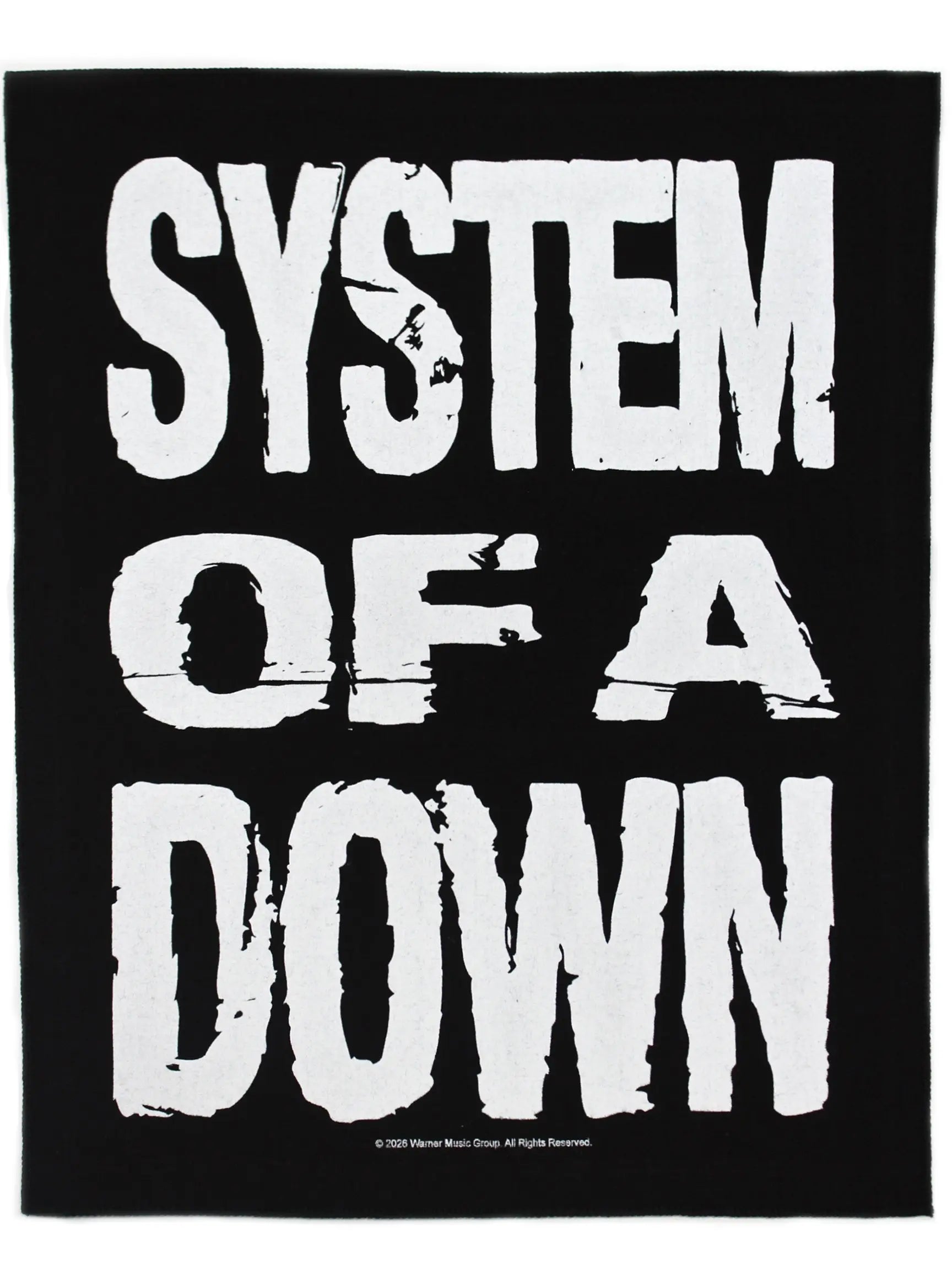System Of A Down Patch Metal Band Album XL DTG Printed Sew On