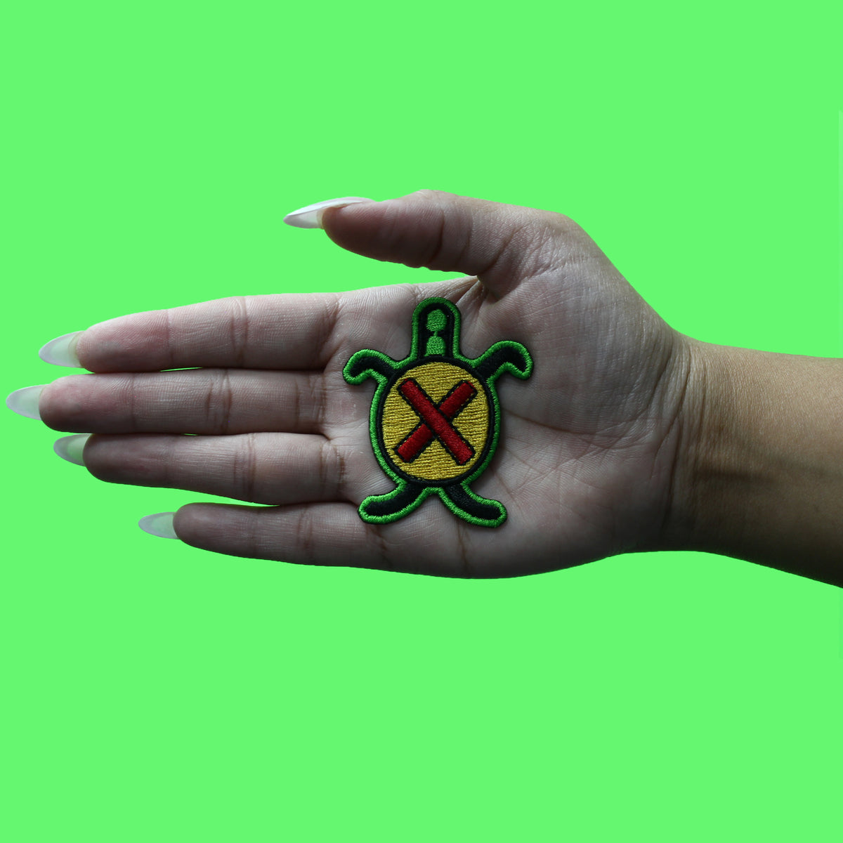 Puerto Rico Taíno Patch Turtle Symbol Maternal Embroidered Iron On