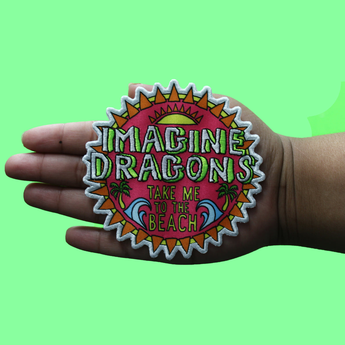 Imagine Dragons Take Me To The Beach Patch Alternative Band Sublimated Embroidered Iron On