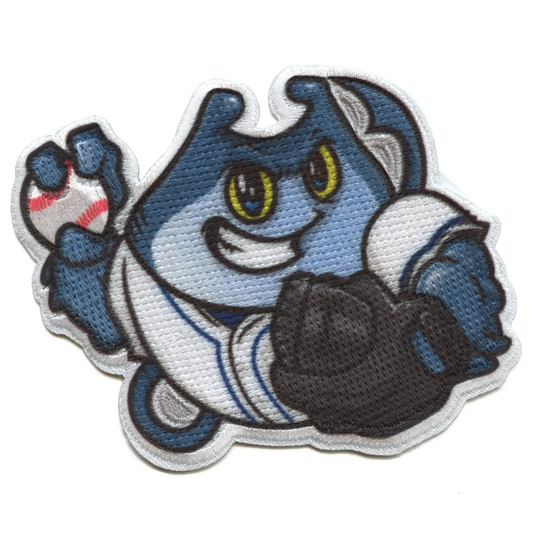 Tampa Florida Mascot PhotoPatch Baseball Sting Ray Parody Embroidery Iron On