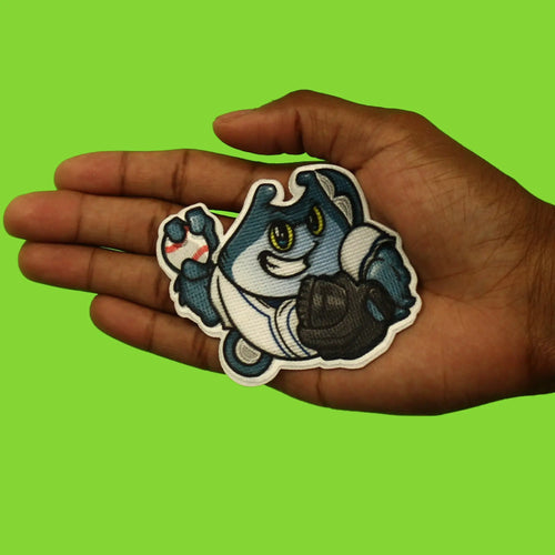 Tampa Florida Mascot PhotoPatch Baseball Sting Ray Parody Embroidery Iron On