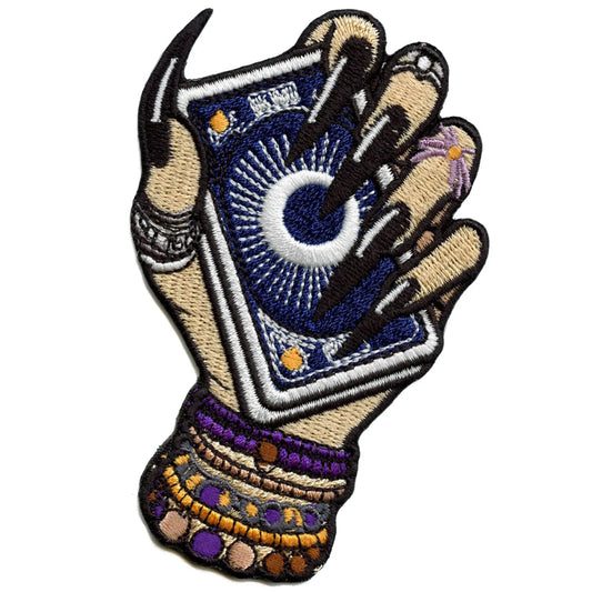Tarot Hand Card Patch Spiritual Mythology Embroidered Iron On