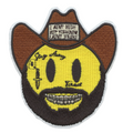 Cowboy Rapper Face Tattoo Patch I Aint Broke Embroidered Iron On