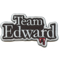 Team Edward Script Patch Vampire Lore Fangs Embroidered Iron On