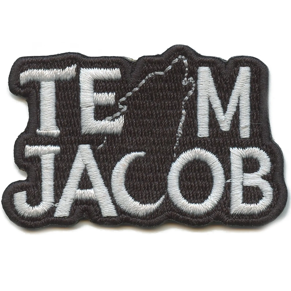 Jacob In Script Team Jacob Script Patch Vampire Werewolf Howl Embroidered Iron On ...