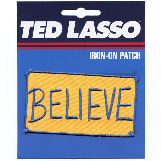 Ted Lasso Believe Patch Greyhound Soccer Team Embroidered Iron On