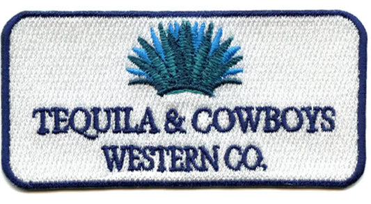 Tequila And Cowboys Patch Liquor Drink Embroidered Iron On