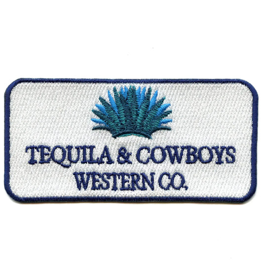 Tequila And Cowboys Patch Liquor Drink Embroidered Iron On