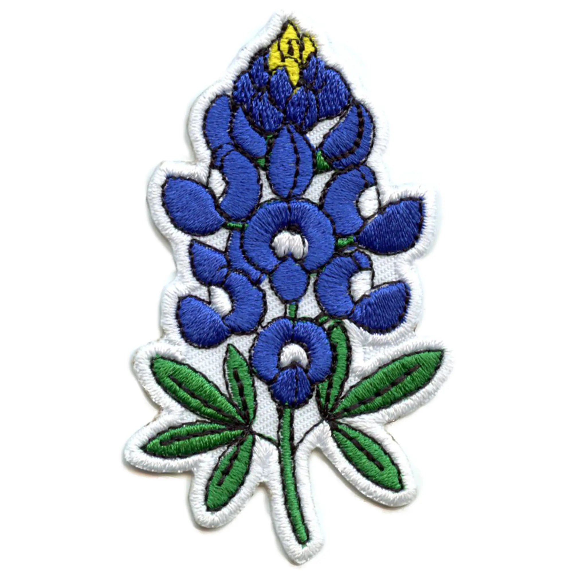Texas Blue Bonnet Patch State National Flower Embroidered Iron On