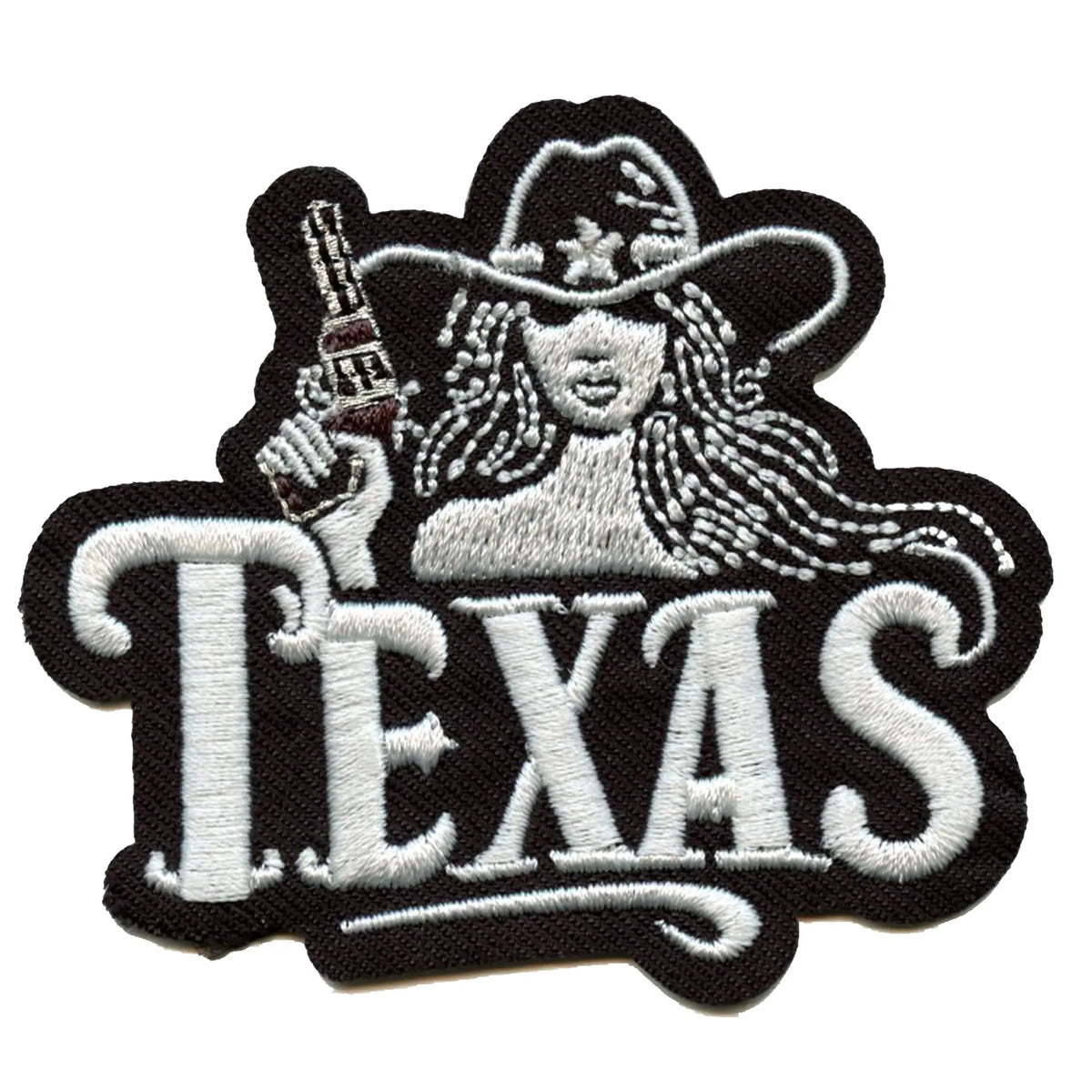 Texas Gun Girl Patch Western Cowgirl Aesthetic Embroidered Iron On ...