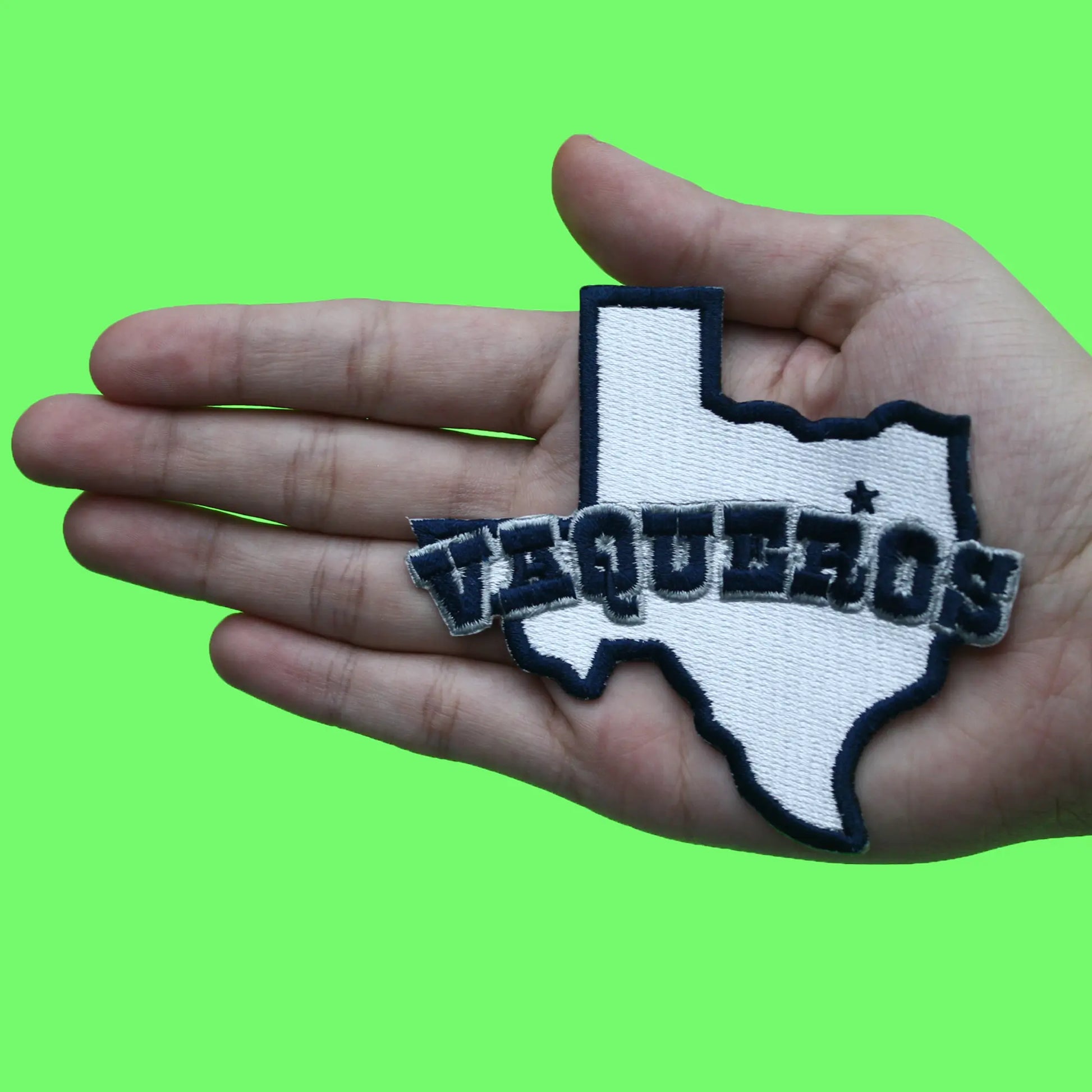 Texas Vaqueros State Patch Sports Football Fan Embroidered Iron On